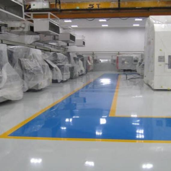 Quy trình thi công sơn nền epoxy tự san phẳng
