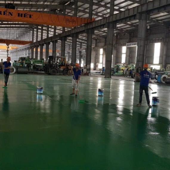Sơn epoxy nhà máy sản xuất linh kiện điện tử trọn gói, chất lượng 