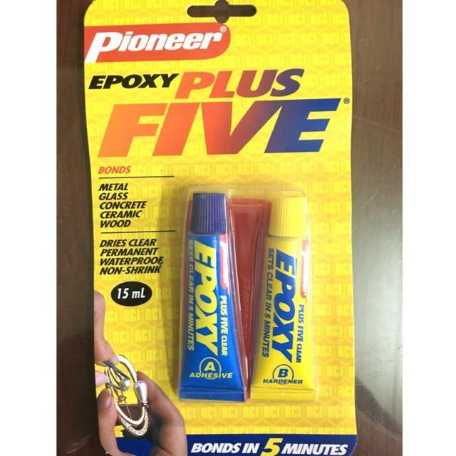 Bao bì sản phẩm keo epoxy Pioneer Plus Five