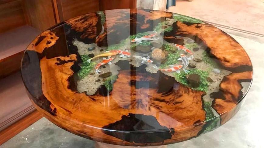 Các thiết kế gia dụng ứng dụng keo Epoxy