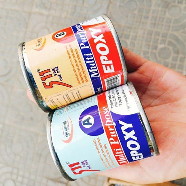 Vỏ bao bì sản phẩm keo Epoxy 2 thành phần