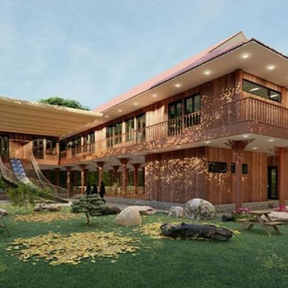 Tổng hợp 10 mẫu nhà sàn bê tông giả gỗ đẹp, giá rẻ  hiện nay