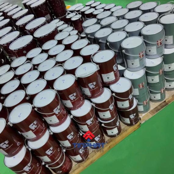 Thi công sơn epoxy cát màu cho sàn văn phòng, sảnh khách sạn