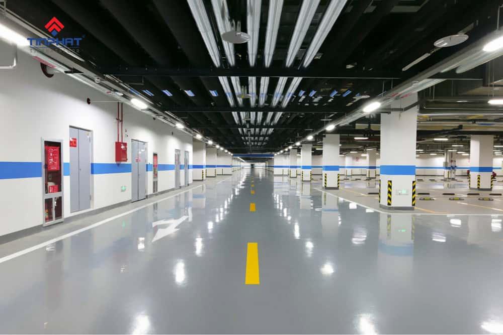 Sơn-sàn-epoxy-tầng-hầm