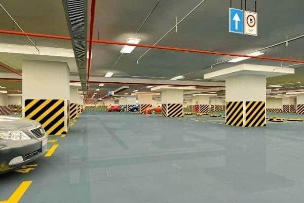 Sử dụng sơn nền hầm gửi xe bằng sơn Epoxy.