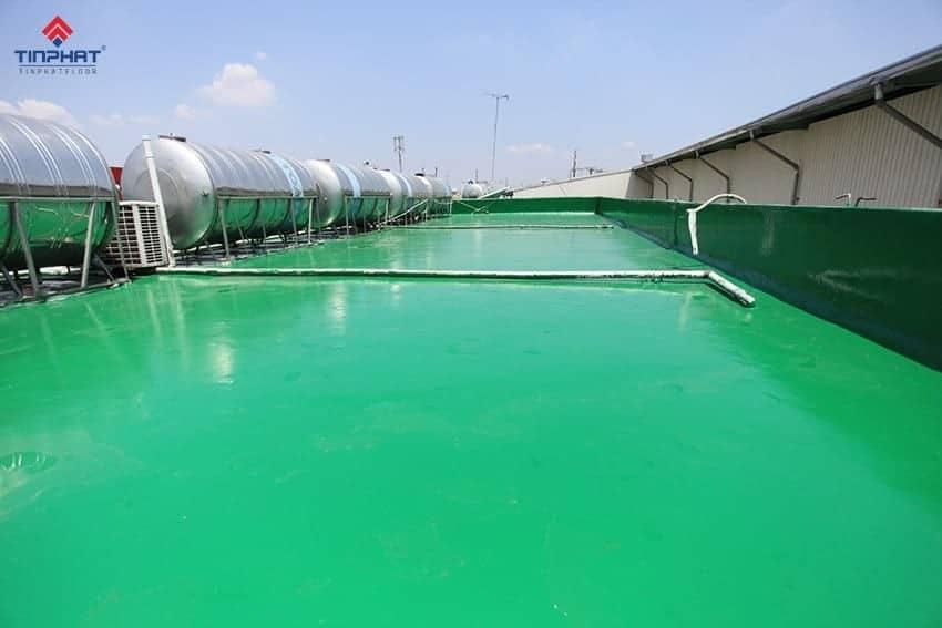 Thi công Sơn Epoxy Kova khu vực ngoài trời chống thấm