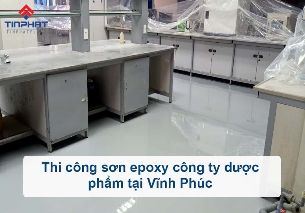 Thi công sơn epoxy công ty dược phẩm tại Vĩnh Phúc
