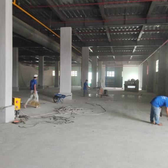 Quy trình thi công sơn nền Epoxy nhà xưởng của Tín Phát