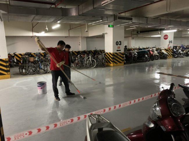 Thi công sơn lót epoxy hệ dầu 