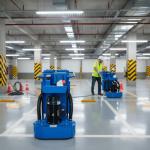 HSG-600 - Máy mài sàn đôi, 2 mâm mài, tích hợp hệ thống hút bụi kép