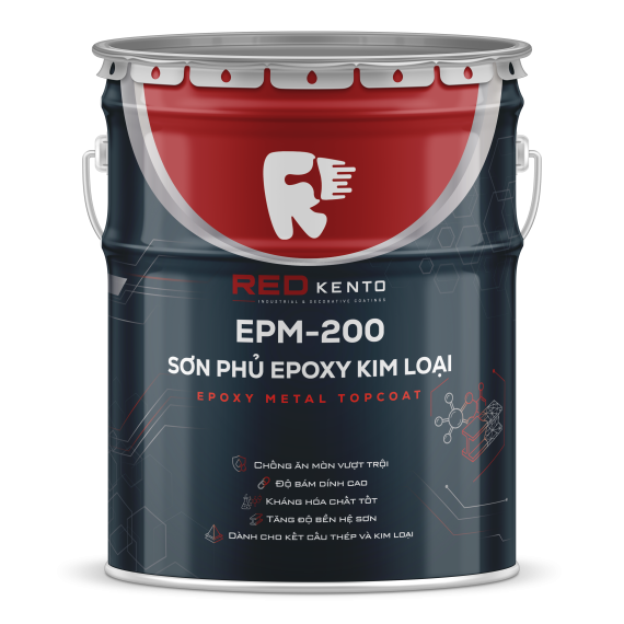 Sơn phủ Epoxy kim loại RED EPM-200