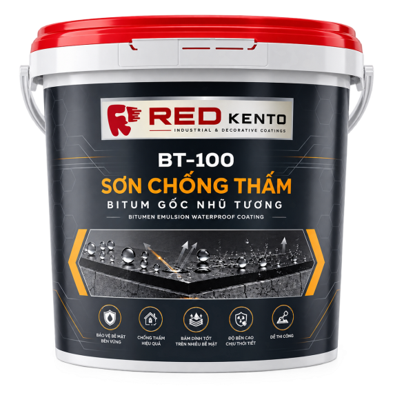 Sơn chống thấm Bitum gốc nhũ tương RED BT-100