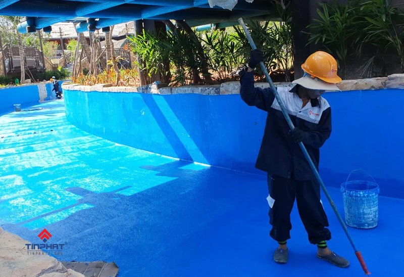 Sơn Epoxy Tín Phát Bọc phủ Composite là gì? Quy trình bọc Composite chống thấm Sơn Epoxy Tín Phát lan-phu-composite
