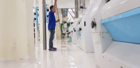 Vệ sinh sàn sau sơn