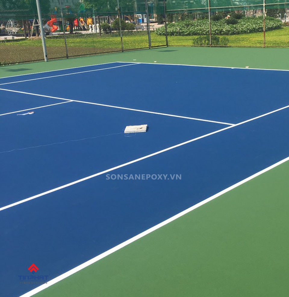 Sơn Epoxy Tín Phát Lam-san-tennis 