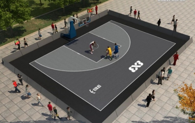 Kích thước sân bóng rổ 3x3 tiêu chuẩn FIBA mới nhất 2024