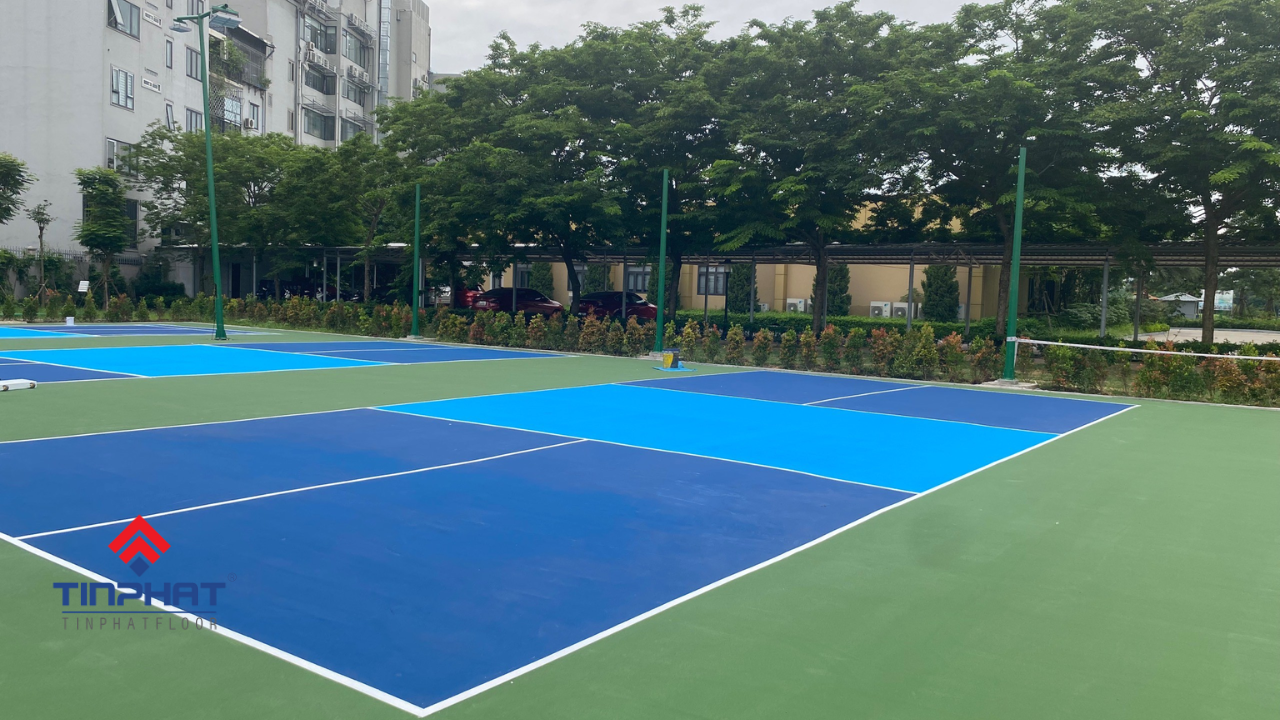 Thi công sân Pickleball