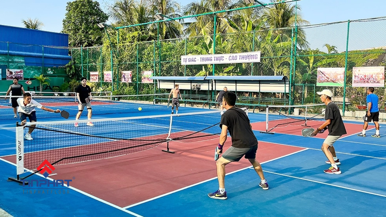 Thi công sân Pickleball