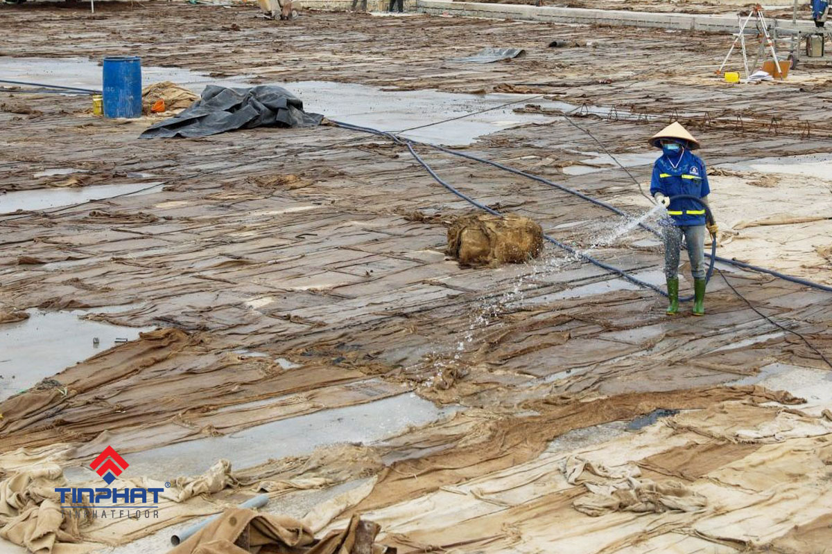 quy định tưới nước bảo dưỡng bê tông