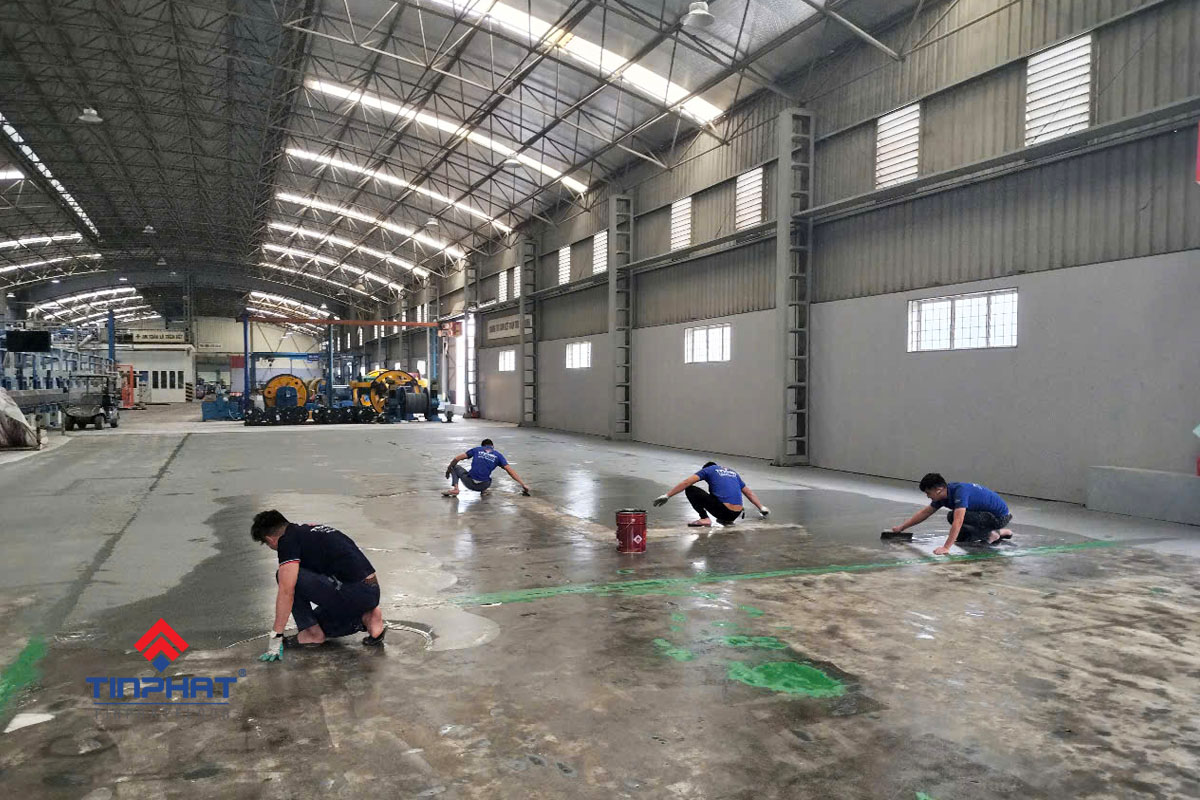 Thi công sơn epoxy 2 thành phần