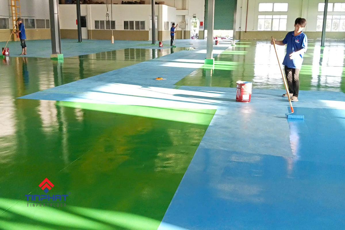 Thi công sơn epoxy 2 thành phần