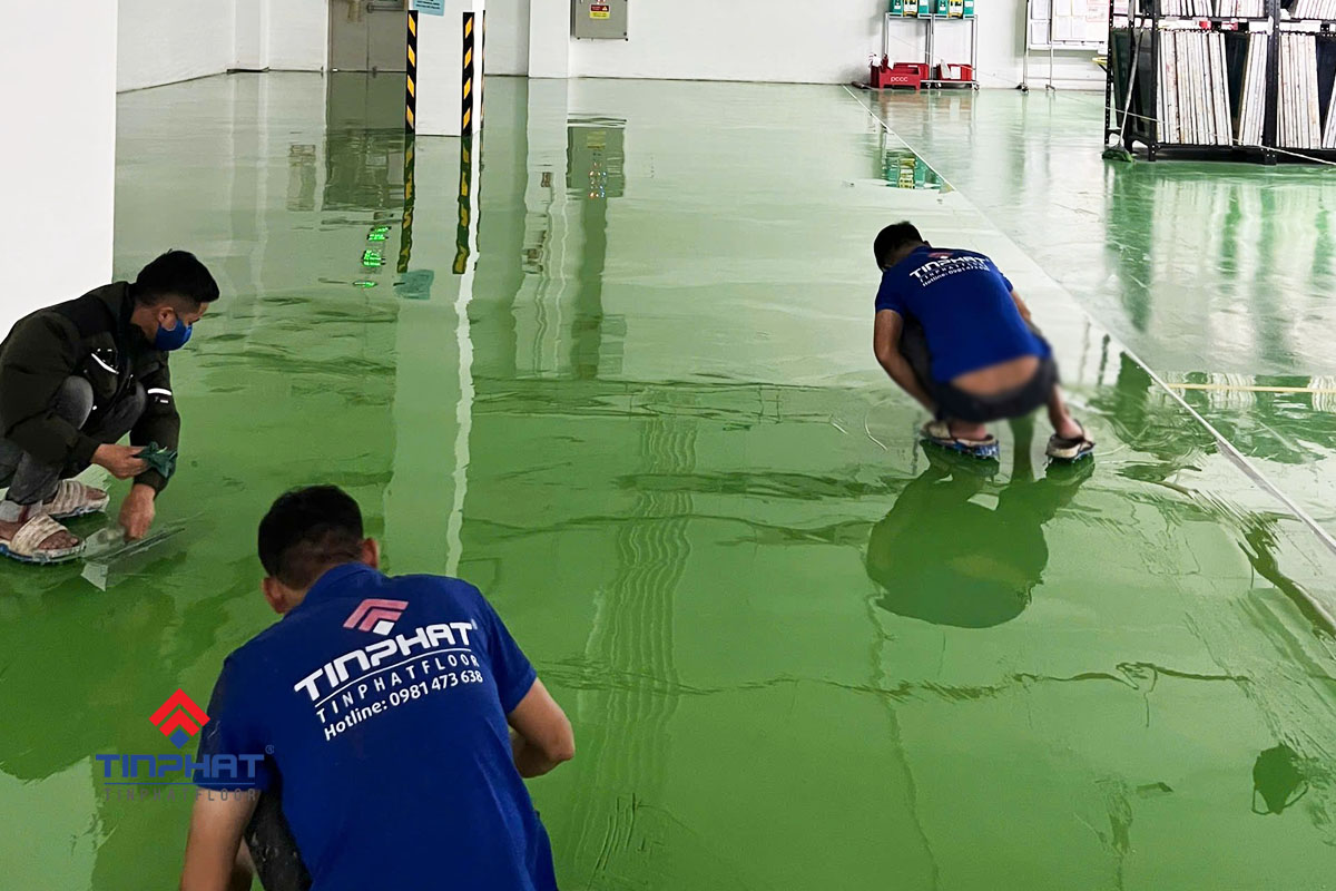 Thi công sơn epoxy 2 thành phần