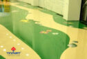 Thi công sàn epoxy trong suốt